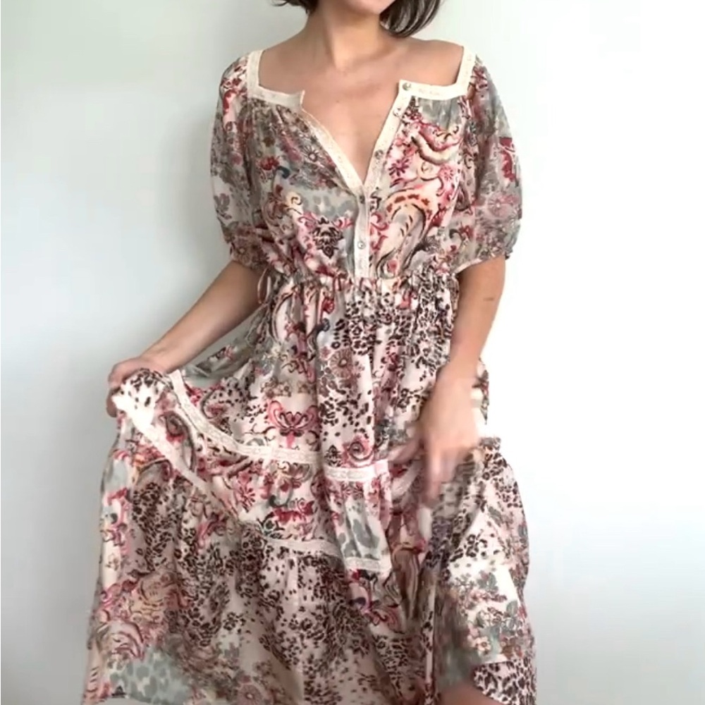 Johnny Was tiered Maxi Dress Maeve Bettina